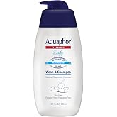 Aquaphor Baby Body Wash and Shampoo, 13.75 FL OZ | Tear Free Shampoo and Body Wash for Baby, Gently Cleanses, Non-Drying and Fragrance Free, Pediatrician Recommended Brand