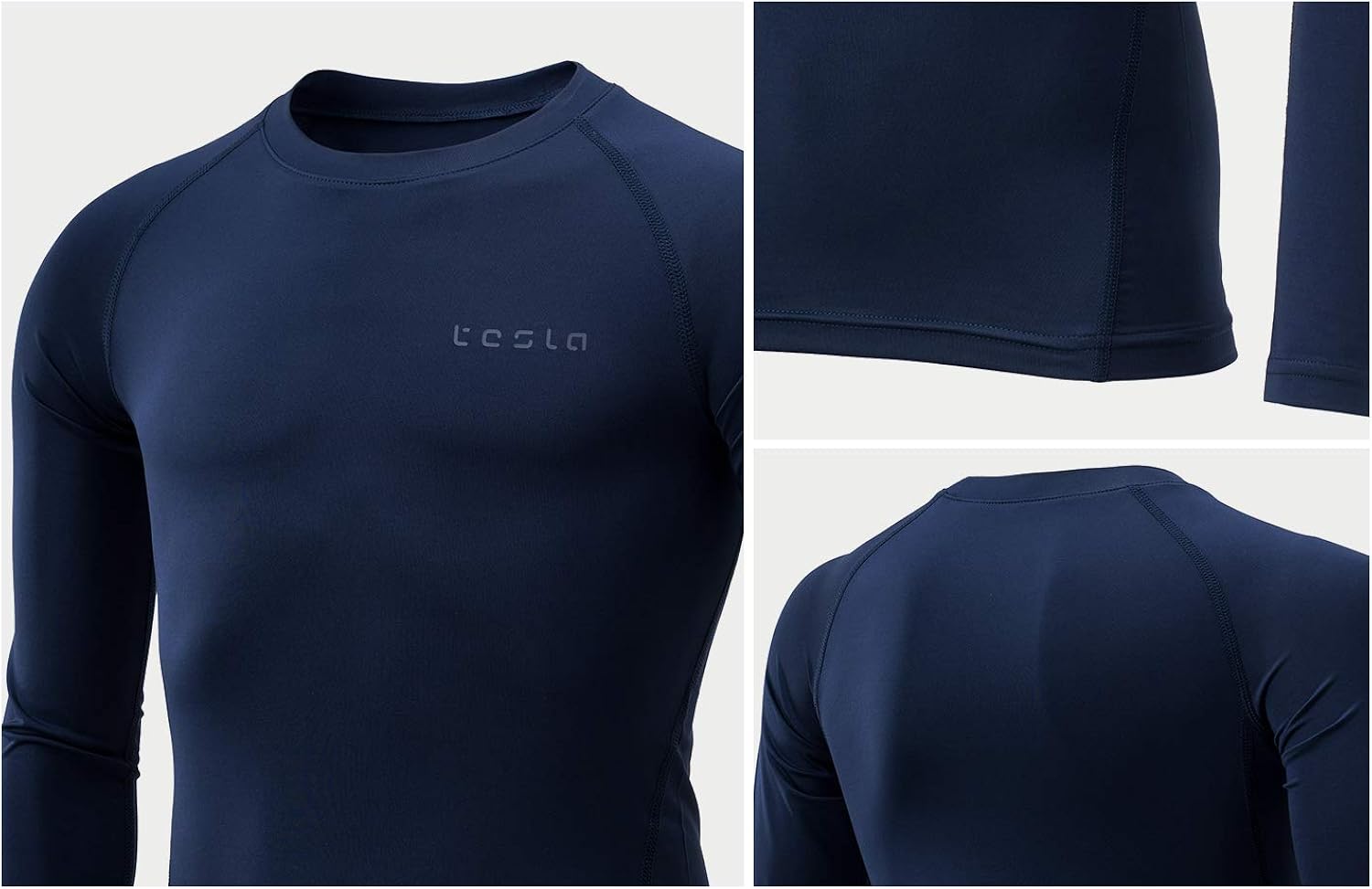 TSLA Boy's Cool Dry Long Sleeve Compression Shirts, Athletic Workout Shirt, Sports Base Layer T-Shirt: Clothing