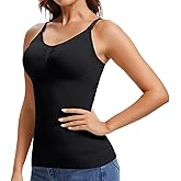 JOYSHAPER Shapewear Camisole for Tummy Control Shapewear with Built in Bra Padded Tank Top V Neck Cami Shaper