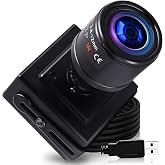 ELP USB Camera with Zoom Lens 2.8-12mm Manual Focus Webcam, 1.3MP Low Light | Varifocal 960P 0.01Lux Low Illumination 4X Zoom Webcam, Mini Variable Focus PC Camera for Windows MAC Linux Raspberry Pi