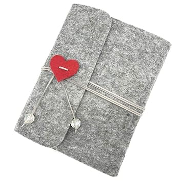 Ufamiluk Scrapbook Album DIY Fotoalben Buch Selbstklebend Foto Album für Hochzeitstag Geschenke 23.5cm x 25cm, Grau-60 Seiten