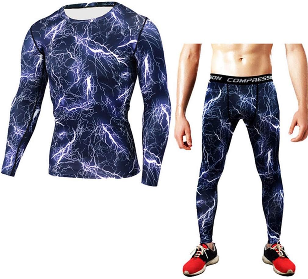EBRICKON Thermal Underwear Men Quick Drying Thermo Underwear Sets Clothing Mens Warm Pants for Winter