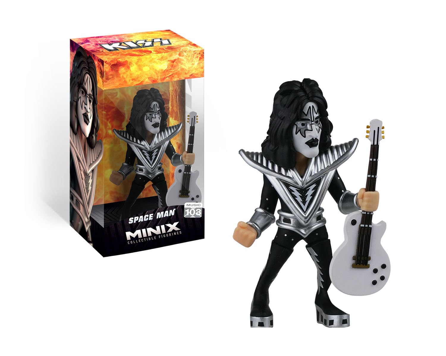 MINIX KISS Spaceman Model β Collectible KISS 12cm Figure Rock Icon Range for Fans