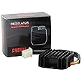 Chenxl Universal 12V 4-Wire Full-Wave Voltage Regulator Rectifier - Compatible with GY6 Scooters, ATVs, UTVs, Golf Carts, Lawn Mowers, Dirt Bikes, Motorcycles, and DIY Engines (Magneto up to 100W)