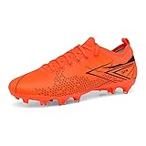 Supnumu Youth Adults Orange Soccer Cleats Mens
