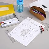 Linex Maths Set 10-Piece Geometry in Metal Tin Compass Protractor Ruler view 5