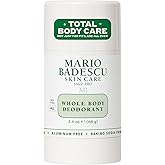 Mario Badescu Whole Body Deodorant for Women and Men, Baking Soda & Aluminum Free, Lightweight All Over Deodorant, Full Body Odor Eliminator for Travel & Daily Use, Non-Irritating, 2.4 Oz