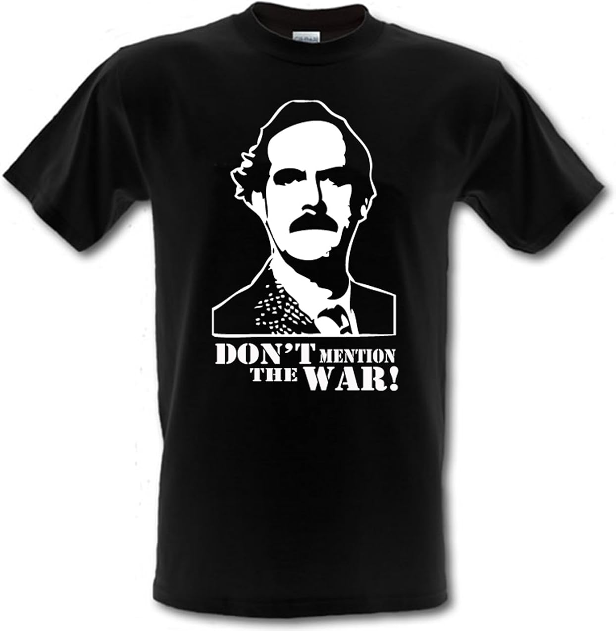 Basil Fawlty Don't Mention the War Heavy Cotton tshirt Amazon.co.uk