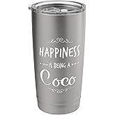 Happiness Being A Coco Special Grandma Stainless Steel Insulated Tumbler