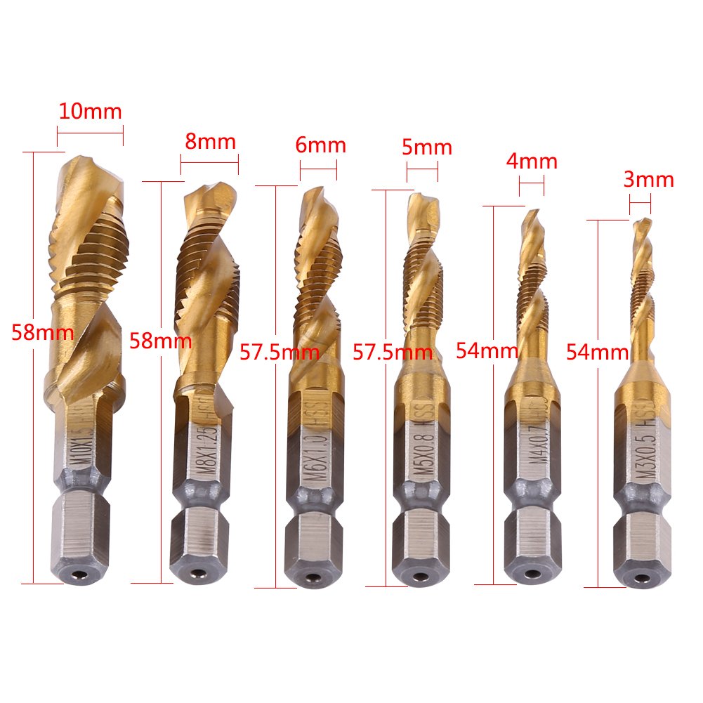 for Use on Tapping Machine Drill and Tap Bit Thread Tap Screw Tap