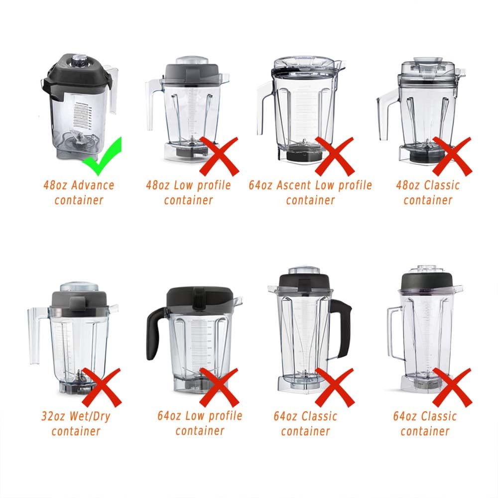 EastFune Advance Blade Assembly Replacement for Vitamix Blenders 48oz Advance Container, fit for Touch & Go, The Quiet One, Drink Machine, Barboss and Blending Station Advance Commercial Series
