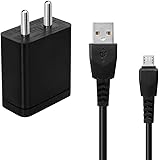 D-zire Xiaomi Mi Phones Compatible Mobile Charger|Power Adapter|Wall Charger|Fast Charger|Android Smartphone Charger|Hi Speed Travel Charger With 1 Meter Micro USB Cable Charging Cable Data Cable ( 2 Ampere , White Black )
