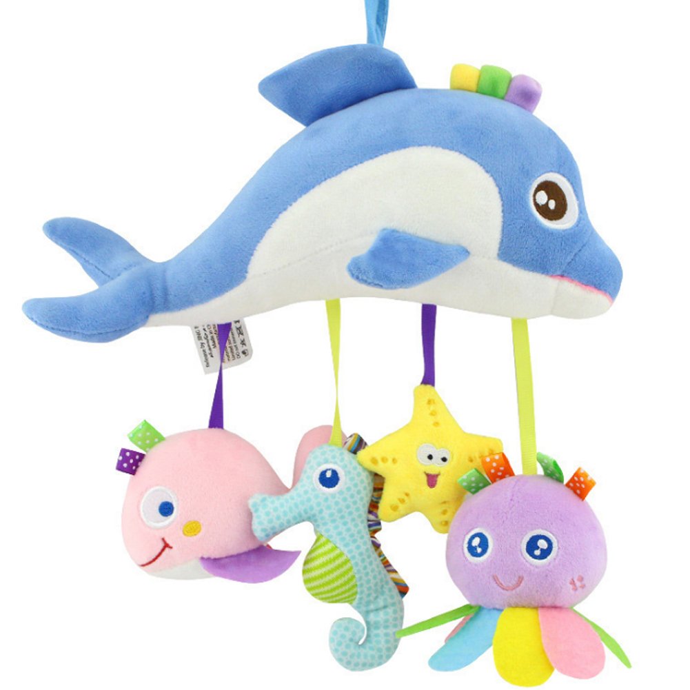Ruiting Jouet Suspendu bébé hochet en Peluche Souple Suspendu sur