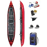 GUMOTEX SEAWAVE Inflatable Kayak - Lightweight, Maneuverable, and Robust for Two-Person Adventures on Rivers, Lakes, and Coastal Inlets, Ideal for Fast Rides and Active Leisure