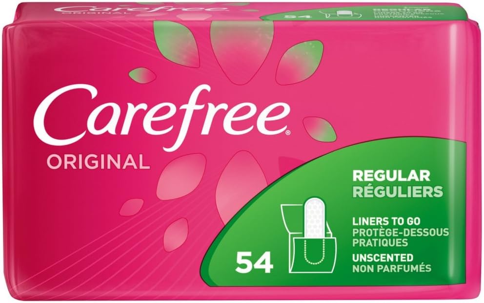 Carefree Original Regular to Go Pantiliners, Unscented 54 ea (Pack of 6)