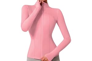 VUTRU Women's Workout Yoga Jacket Lightweight Slim Fit Athletic Jacket Full Zip Running Track Jacket