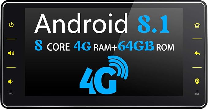title=JOYFORWA Autoradio Android 8.1 4GB + 64GB 6.2 pollici Single Din Touchscreen
