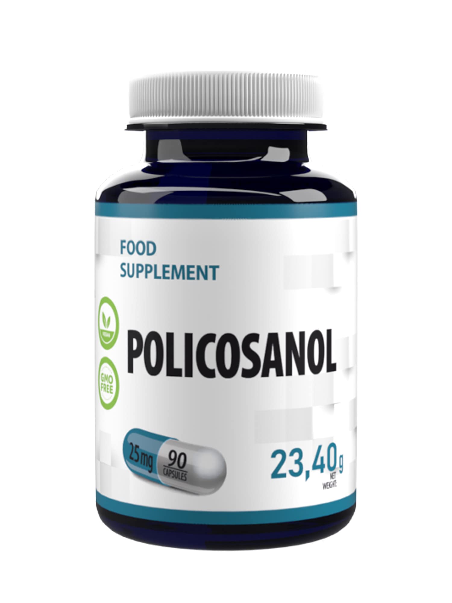 Hepatica Policosanol 25mg | 90 Vegan Capsules | High Strength Cholesterol & Heart Health Support | 3rd Party Lab Tested | Non-GMO & Gluten-Free