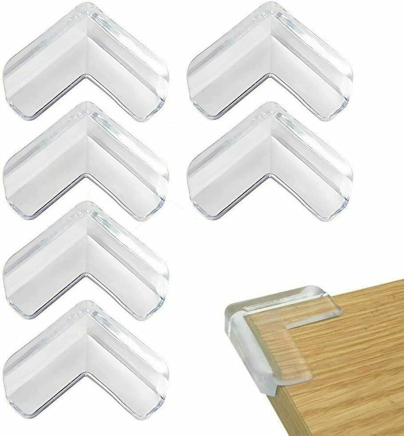 Set of 8 Table Safety Corner Protectors | Corner Cushions for Kids, Baby Proofing Safety Corner Guards for Various Furniture | Strong Adhesion