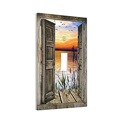 Sunset Beach 1 Gang Light Switch Plate Decorative