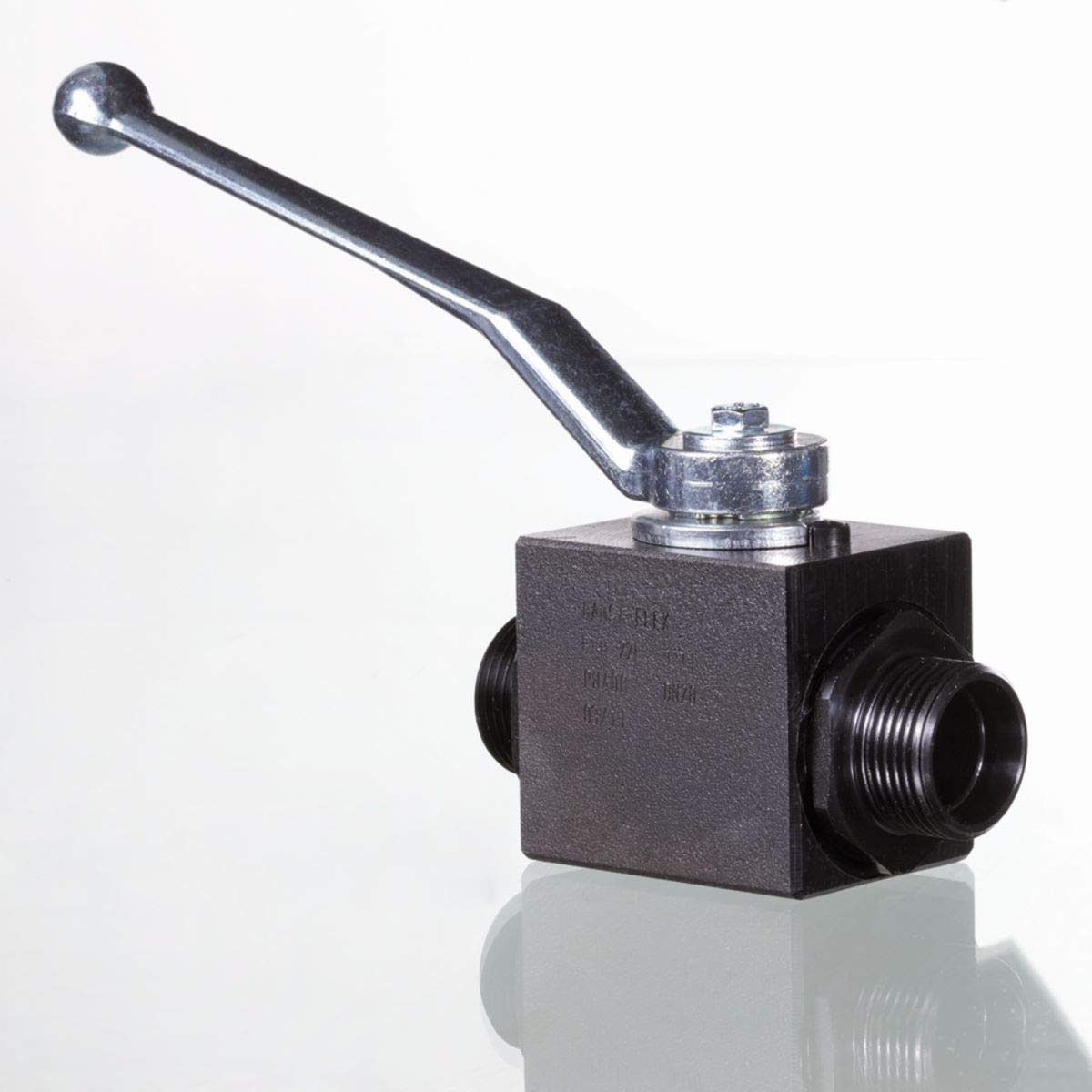 HANSA-FLEX hydraulic 2-way ball valve block DN12 CES16