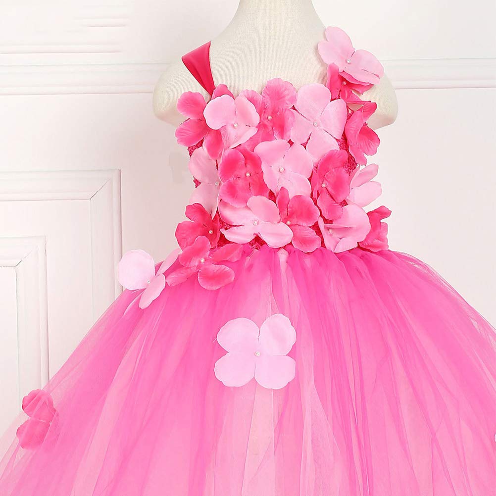 Tendycoco Disfraz De Unicornio Para Ninas Unicornio Cuerno Diadema En Capas Vestido De Tutu Con Flores Para Ninos Unicornio Vestido De Fiesta 2y Rosa Soft Tenis Deportes Y Aire Libre Phagoo Dk