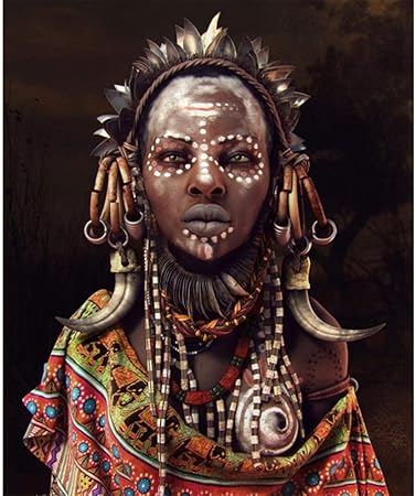 Amazon 子供用 木製ジグソーパズル 1000ピース アフリカ先住民 大人 レジャー クリエイティブ パズルゲーム アートおもちゃパズル 赤ちゃん 幼児のおもちゃ おもちゃ