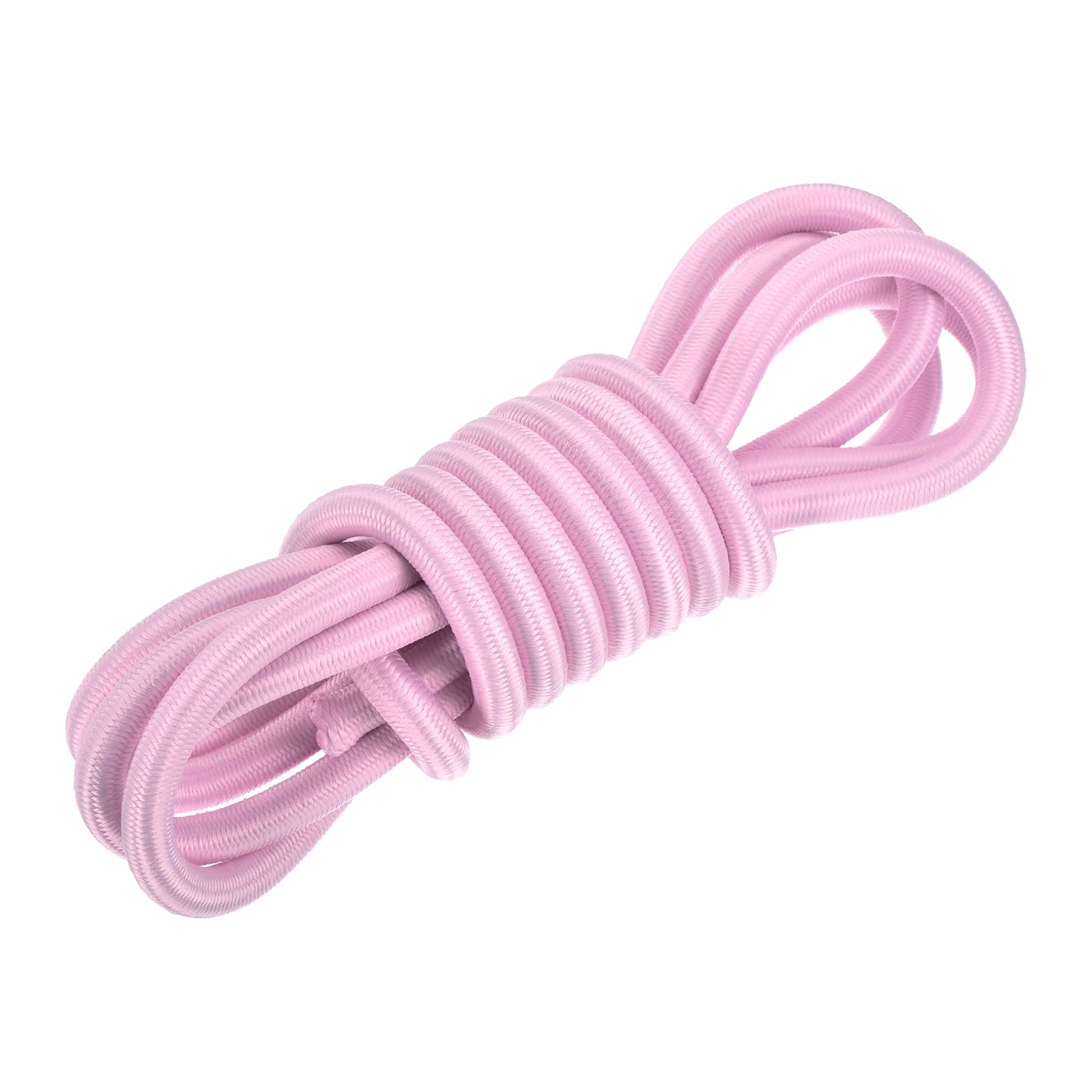 DMiotech 10mm Shock Cord, 3 M Pink Bungee Cord Tent Pole Shock Cord Round Elastic Kayak Rope Stretch String Marine Grade Heavy Polyester for DIY Projects Tie Downs