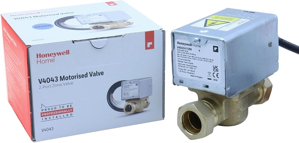 Honeywell V4043H 1056 2 Port Zone Valve Normally Closed 22mm