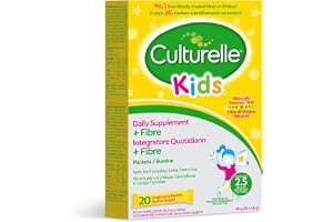 Culturelle Kids Probiotic + Fiber Packets (Ages 3+) - 24 Count - Digestive Health & Immune Support - Helps Restore Regularity