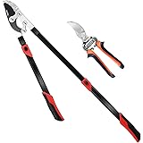 YARTTING Extendable Loppers with Compound Action,Forged Pruners,Chop Thick Branches Effortlessly,28-41" Telescopic Heavy Duty