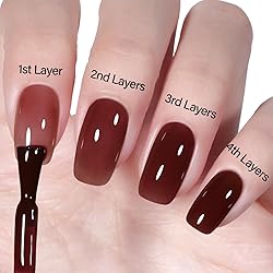 AILLSA Winter Brown Gel Nail Polish Burnt Berries