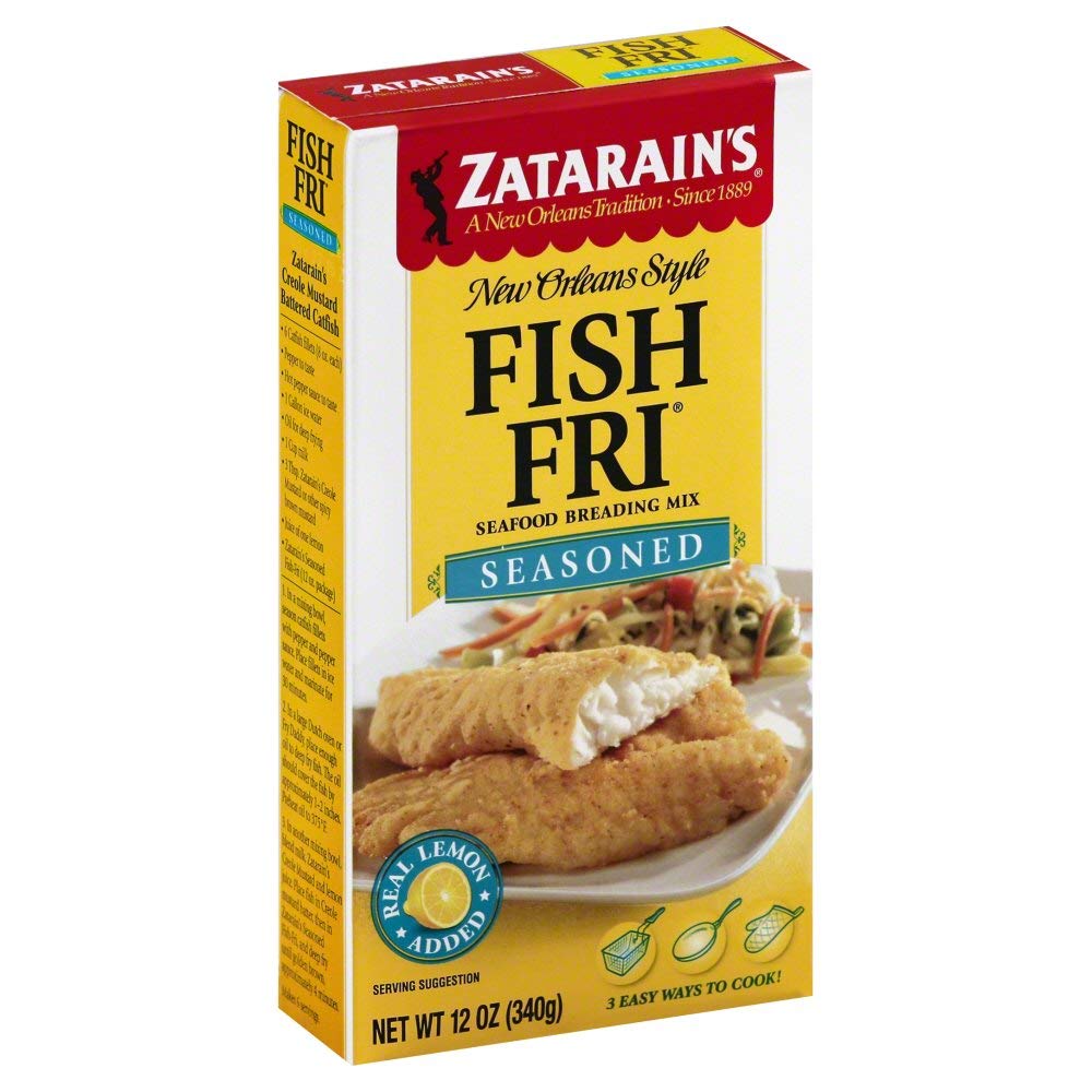 Zatarains, Coating Mix Fish Fry Regular, 12 OZ (Pack of 8