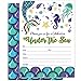 Rock Era Inc Mermaid Party Invitations for Kids - Pack of 25 Under The Sea Birthday Invites with Envelopes Tell Everyone About Your Girls or Boys Magical Party with These Invitation Postcards