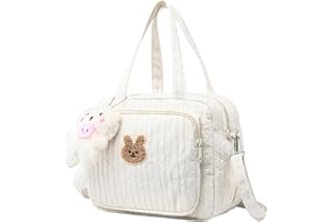 Diaper Bag, Zipper Large Capacity Diaper Tote Bag with Multi-Pocket, Handheld/Crossbody Storag Organizer for Outdoor Travel S