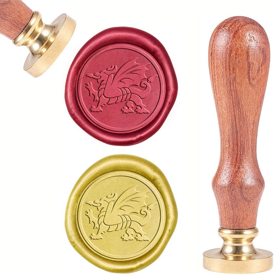 CRASPIRE Brass Retro Sealing Wax Stamp