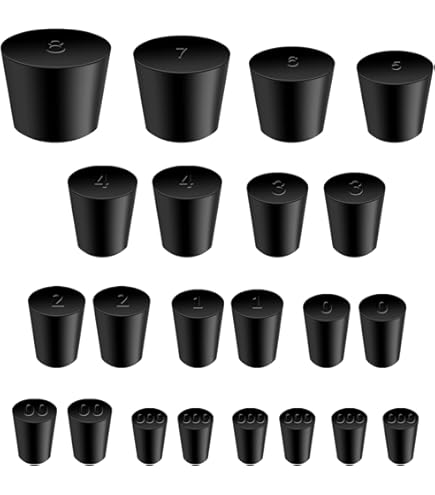 YOKIVE 3Pcs Rubber Stoppers, Tapered Plugs With High-Temperature - View #4