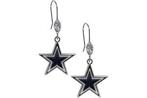 Siskiyou Sports NFL Crystal Dangle Earrings