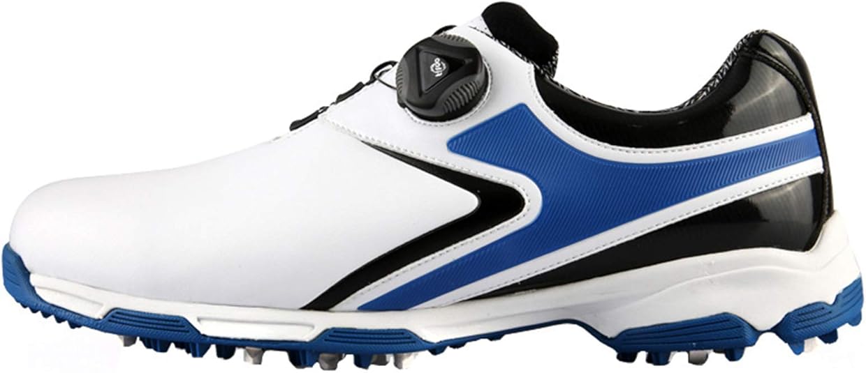 Men's golf shoes, waterproof microfiber comfortable golf trainer shoes