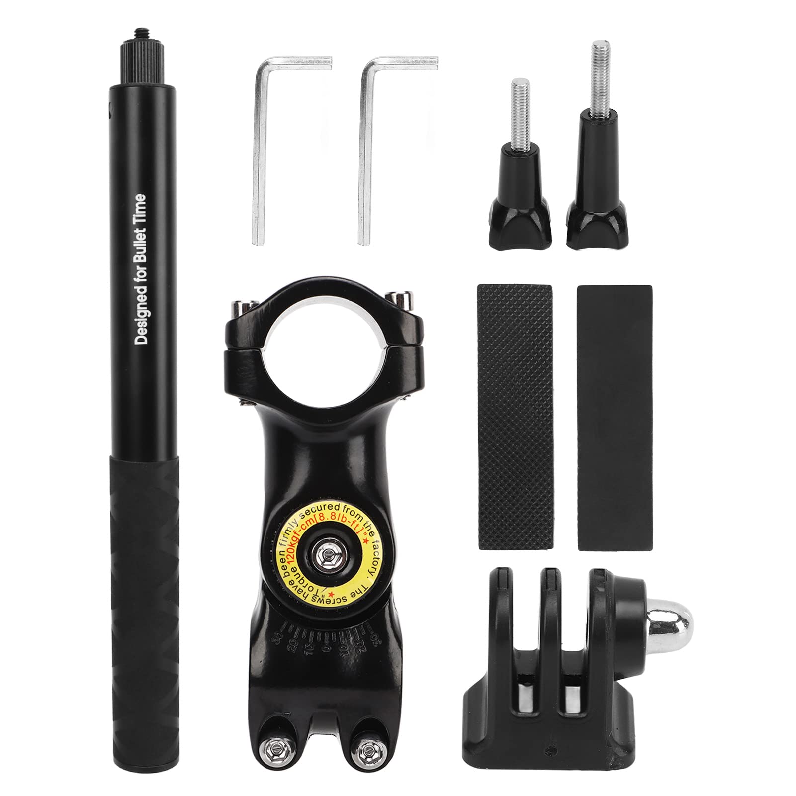 Motorcycle Bicycle Selfie Stick, Third Person Perspective Selfie Stick Pole, Camera Holder Mount Telescopic Rod for Insta360 X3 X2 X ONE RS R