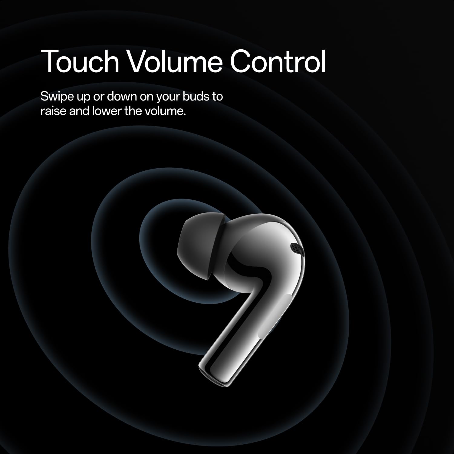 OnePlus Buds 3, gris metálico, graves profundos, ANC, sonido envolvente, hasta 44 horas de reproducción con estuche de carga, Bluetooth 5.3