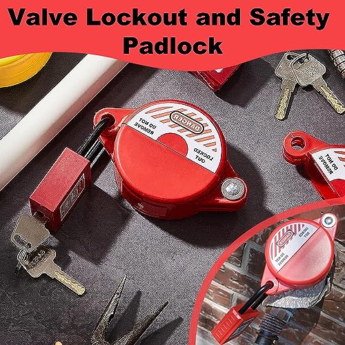 Smseace Gate Valve Lockout Device Suited For 2.5-5in Gate Valve Handles Gate Valve Lockout Water Spigot Lock For Outdoor Faucet Water Spigot Faucet Devices - View #8