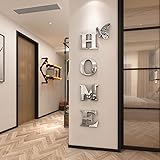Doeean Home Wall Decor Letter Signs Acrylic Mirror