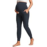 CRZ YOGA Butterluxe Maternity Joggers Pockets 27" - Workout Active Yoga Pregnancy Womens Pants Over The Belly Soft