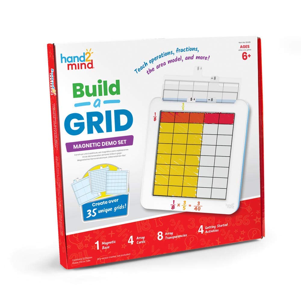 Learning Resources 92426 Build Magnetic Demonstration Grid, 0