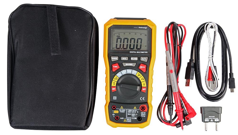 DURATOOL D03122 – True RMS Digital Multimeter with USB Connectivity