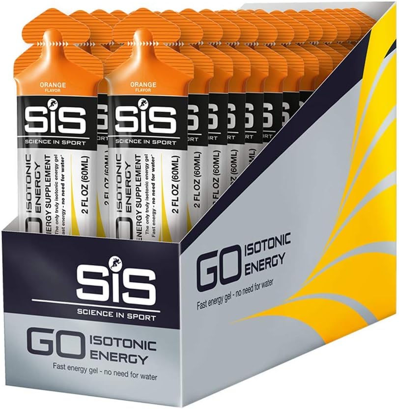 Science in Sport Energy Gel Pack, Orange Flavor Sports Performance Endurance Supplement Gels - 2 Oz - 30 Pack: Health & Personal Care