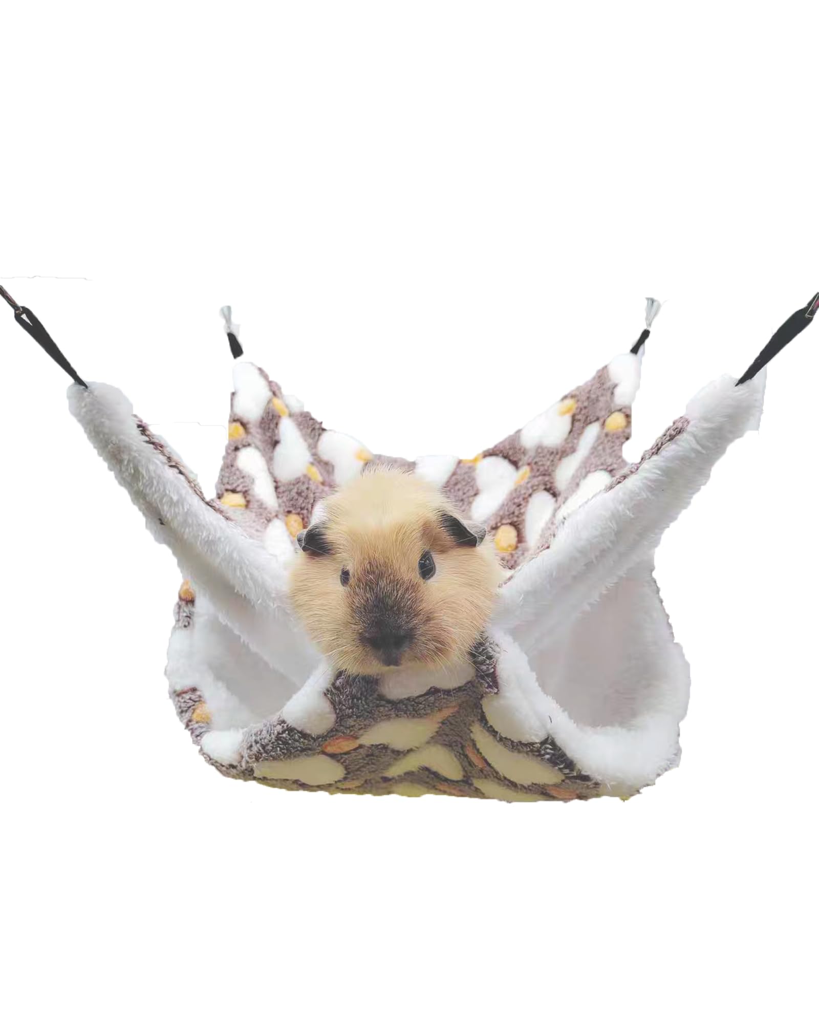 Oncpcare Small Pet Cage Hammock, Bunkbed Sugar Glider Hammock, Guinea Pig Cage Accessories Bedding, Warm Hammock for Parrot ferret Squirrel Hamster Rat Playing Sleeping