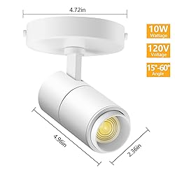 VANoopee 3-Color Zoomable Ceiling Spot Lights