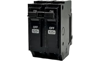 PPYIPC THQL21125 Circuit Breaker,Repalce for General Electric THQL 2P 125 Amp Breaker,120/240VAC 2 Poles 125 Amp 10kAIC,Plug-in Mounting Type,Includes Current limiting System,Protect Electrical Safety